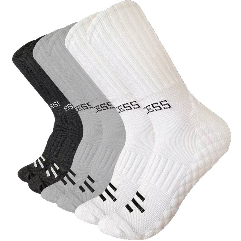 Sports Socks With A Towel-like Sole For Superior Sweat Absorption And Breathability