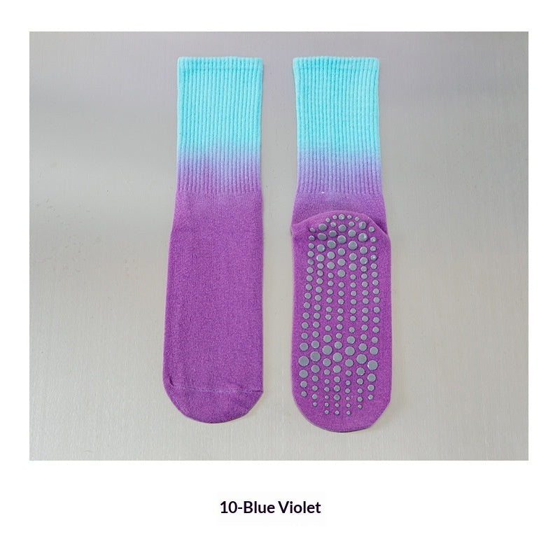 Gradient-colored Non-slip Sports Socks For Women