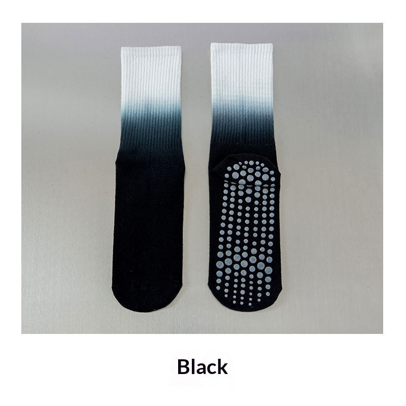 Gradient-colored Non-slip Sports Socks For Women