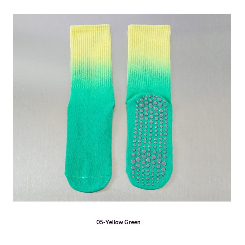 Gradient-colored Non-slip Sports Socks For Women