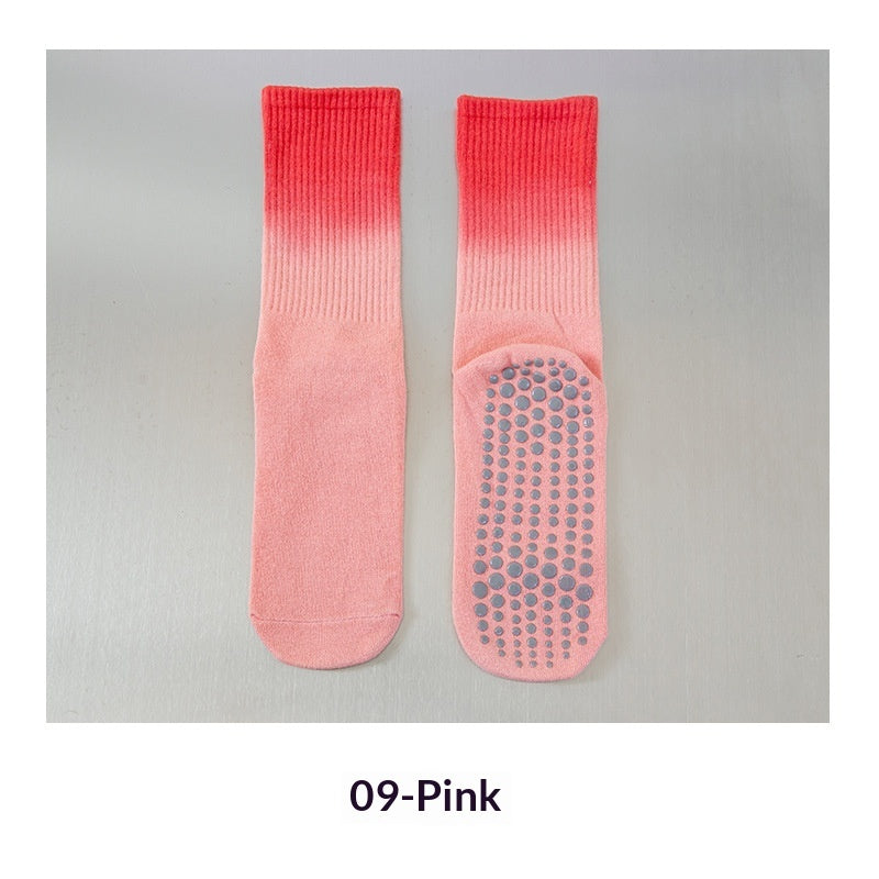 Gradient-colored Non-slip Sports Socks For Women