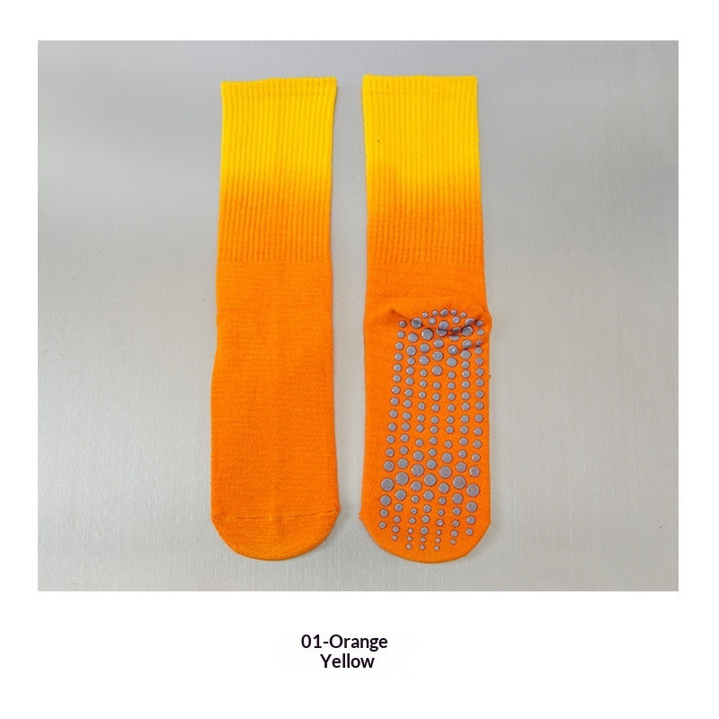Gradient-colored Non-slip Sports Socks For Women